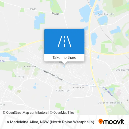 La Madeleine Allee map