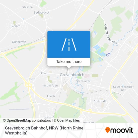 Grevenbroich Bahnhof map