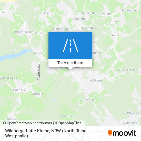 Wildbergerhütte Kirche map