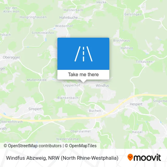 Карта Windfus Abzweig