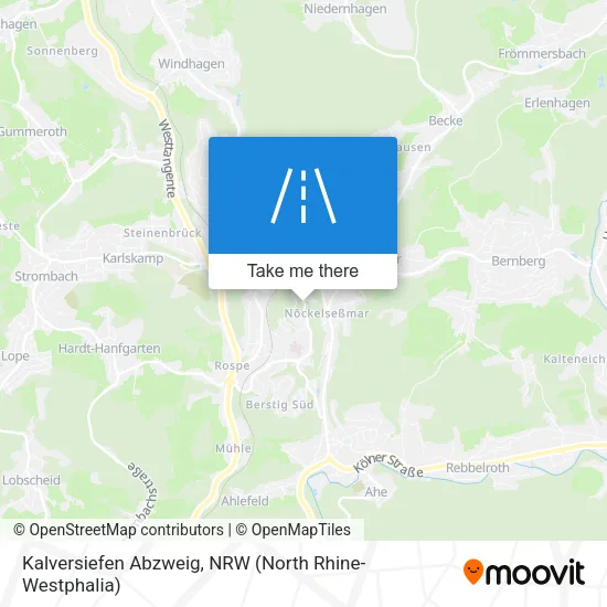 Карта Kalversiefen Abzweig