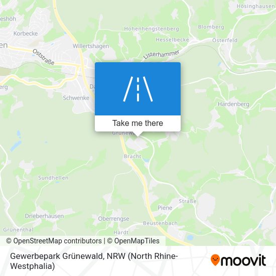 Gewerbepark Grünewald map