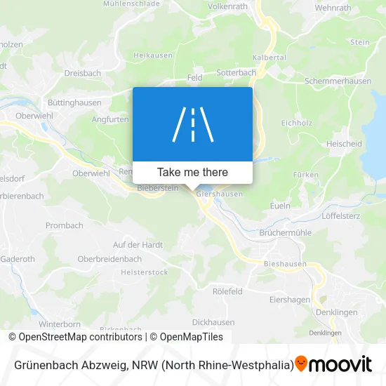 Карта Grünenbach Abzweig