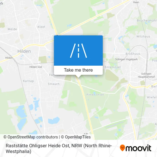 Raststätte Ohligser Heide Ost map