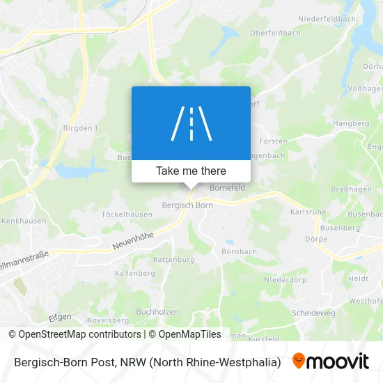 Bergisch-Born Post map