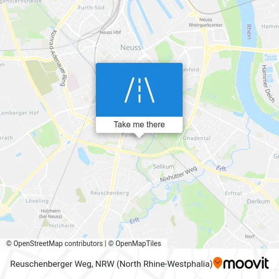 Reuschenberger Weg map