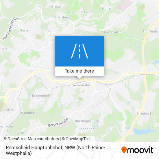 Remscheid Hauptbahnhof map