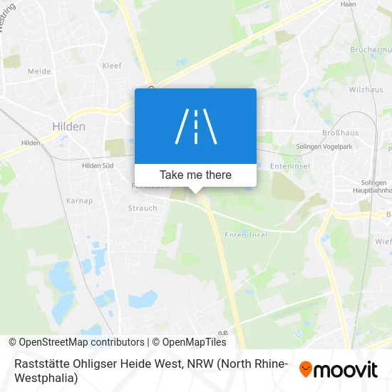 Raststätte Ohligser Heide West map