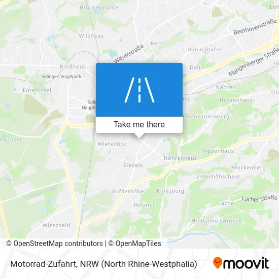 Motorrad-Zufahrt map