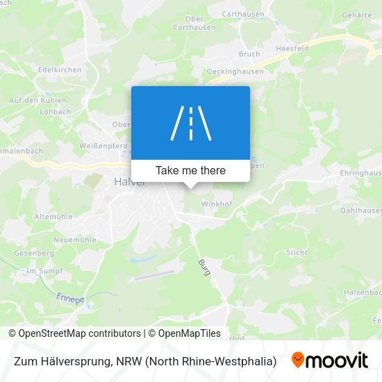 Zum Hälversprung map