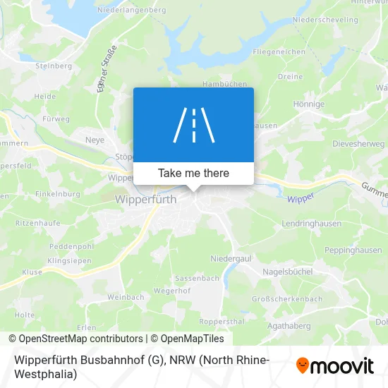 Wipperfürth Busbahnhof (G) map