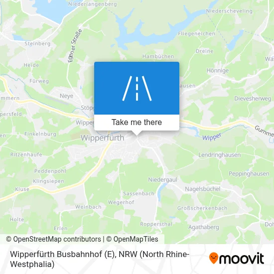 Wipperfürth Busbahnhof (E) map