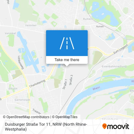 Карта Duisburger Straße Tor 11
