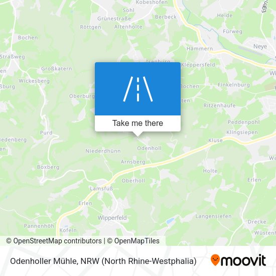Odenholler Mühle map