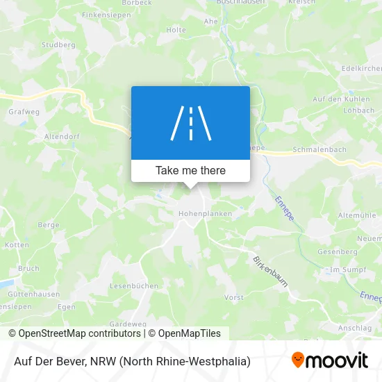 Карта Auf Der Bever