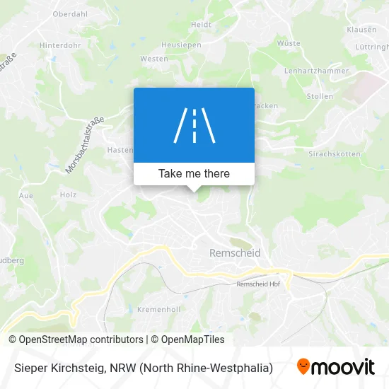 Sieper Kirchsteig map