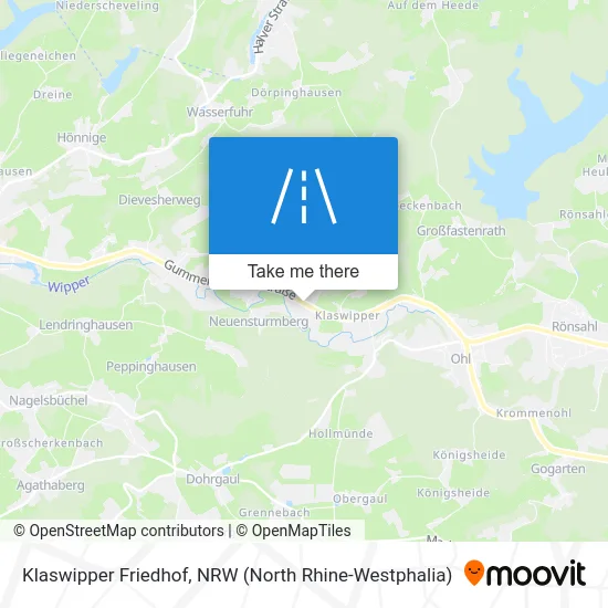 Klaswipper Friedhof map