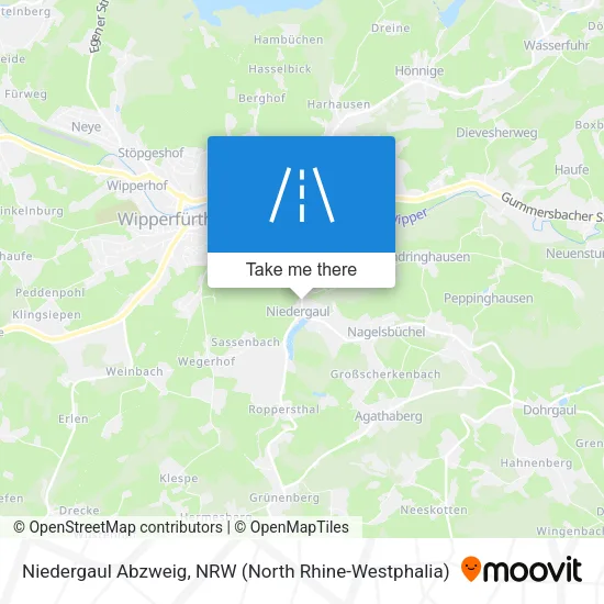 Карта Niedergaul Abzweig