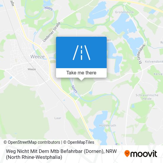 Weg Nicht Mit Dem Mtb Befahrbar (Dornen) map