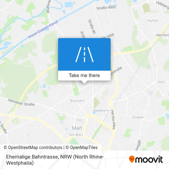 Ehemalige Bahntrasse map