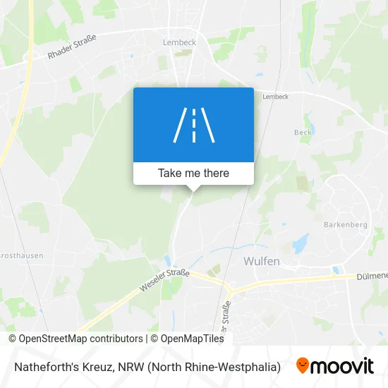 Natheforth's Kreuz map