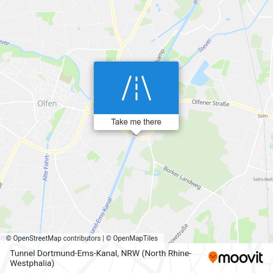 Tunnel Dortmund-Ems-Kanal map