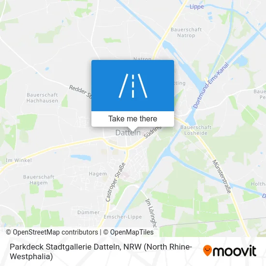 Карта Parkdeck Stadtgallerie Datteln