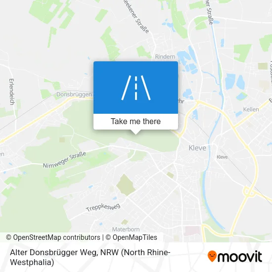 Карта Alter Donsbrügger Weg
