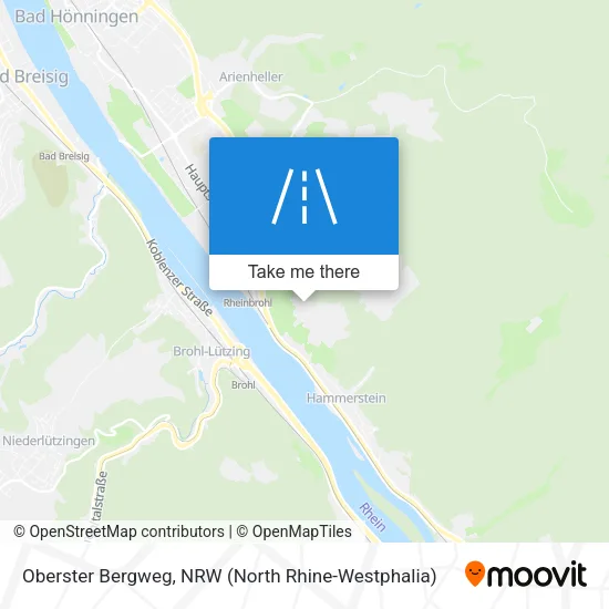 Oberster Bergweg map