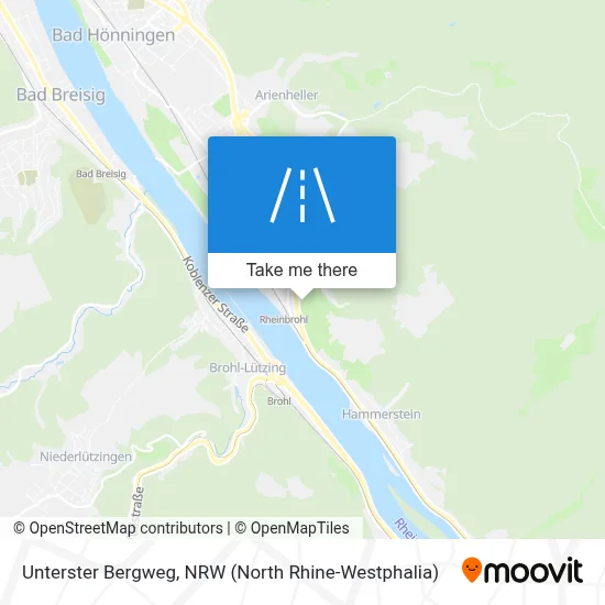 Unterster Bergweg map