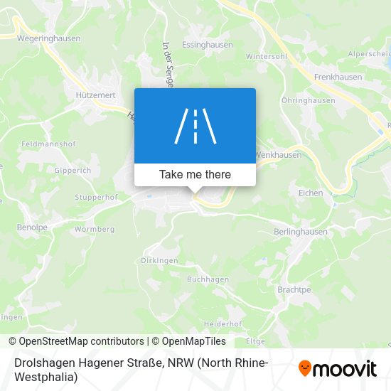 Drolshagen Hagener Straße map