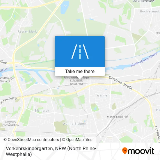 Verkehrskindergarten map