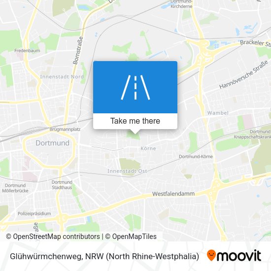 Glühwürmchenweg map