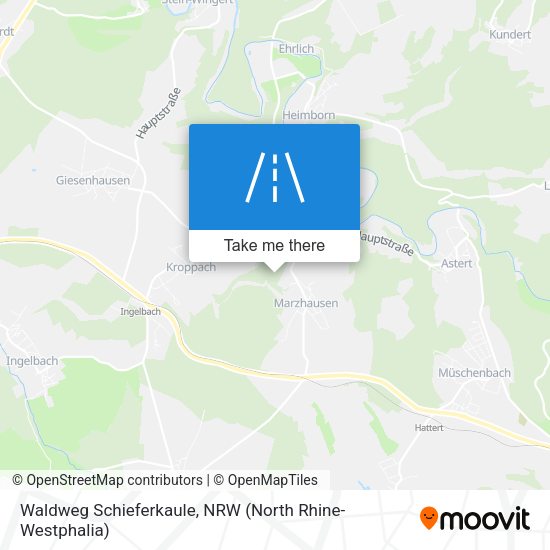 Waldweg Schieferkaule map