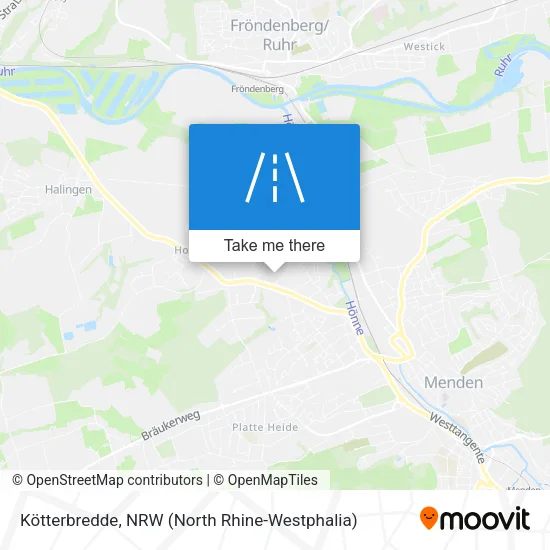 Карта Kötterbredde