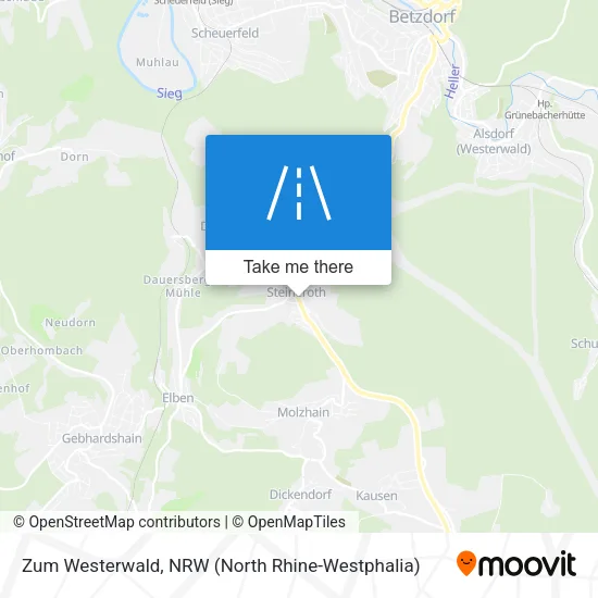 Карта Zum Westerwald