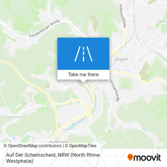 Карта Auf Der Schemscheid
