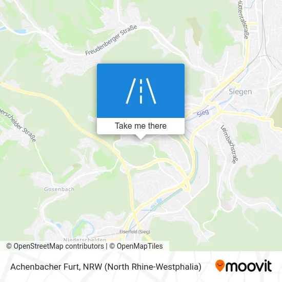 Achenbacher Furt map