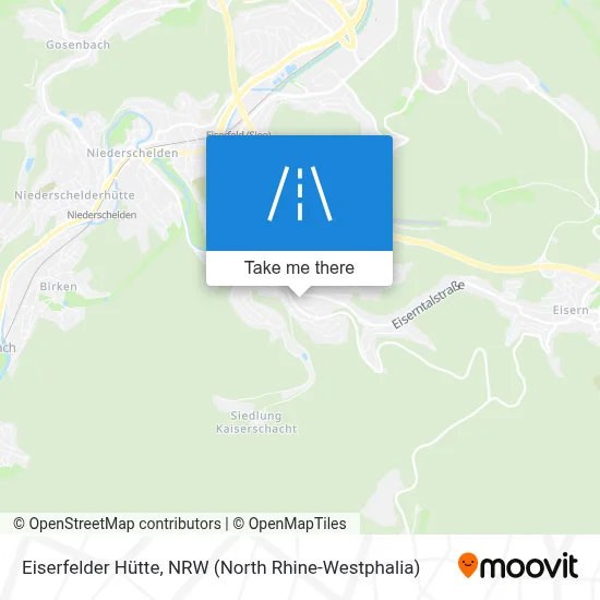 Eiserfelder Hütte map