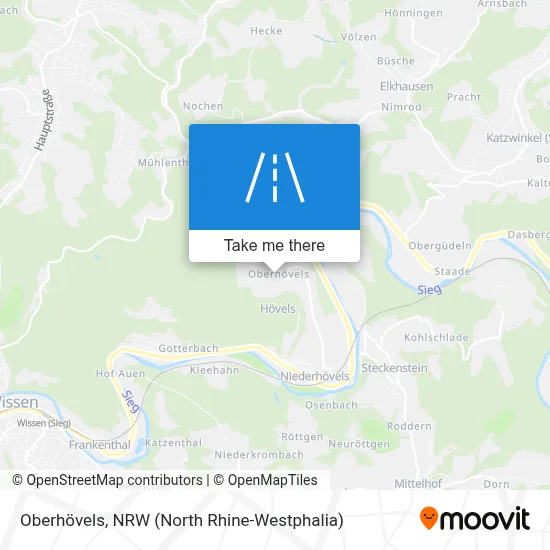 Oberhövels map