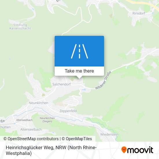 Heinrichsglücker Weg map