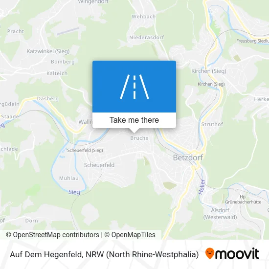 Карта Auf Dem Hegenfeld