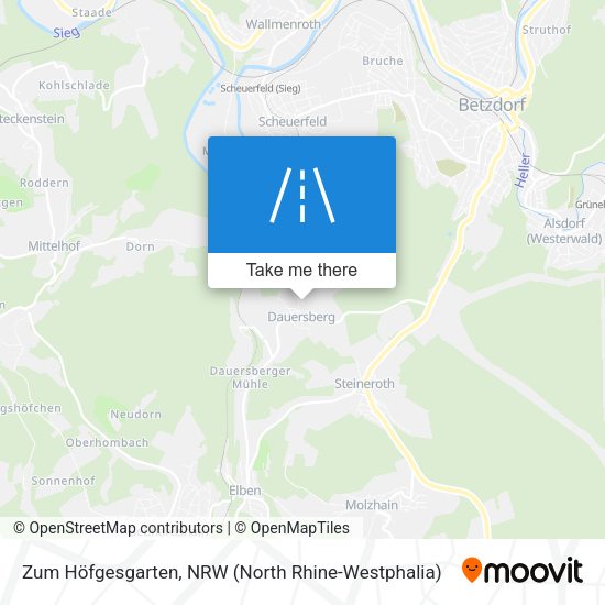 Zum Höfgesgarten map