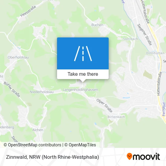 Карта Zinnwald