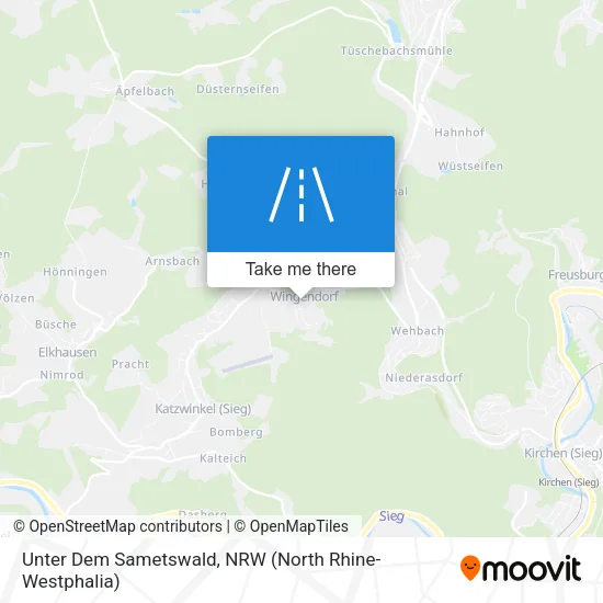 Карта Unter Dem Sametswald