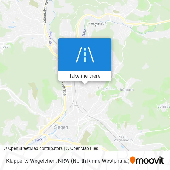 Klapperts Wegelchen map