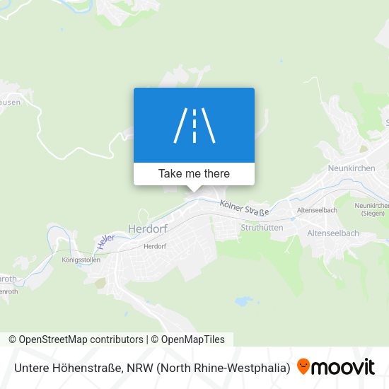 Untere Höhenstraße map