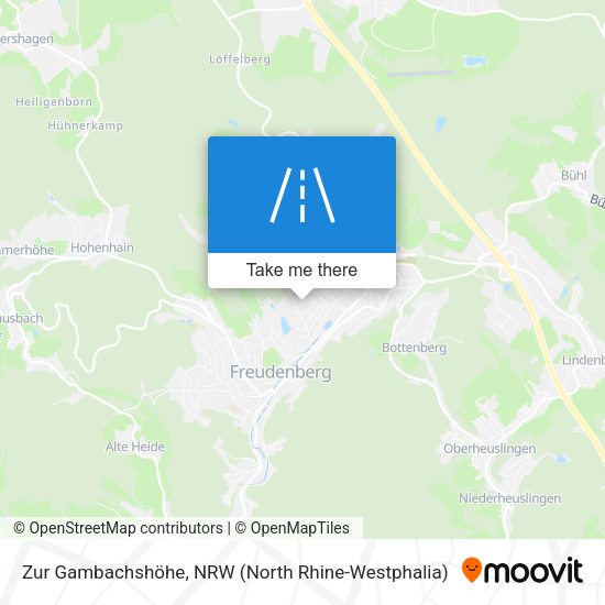 Zur Gambachshöhe map