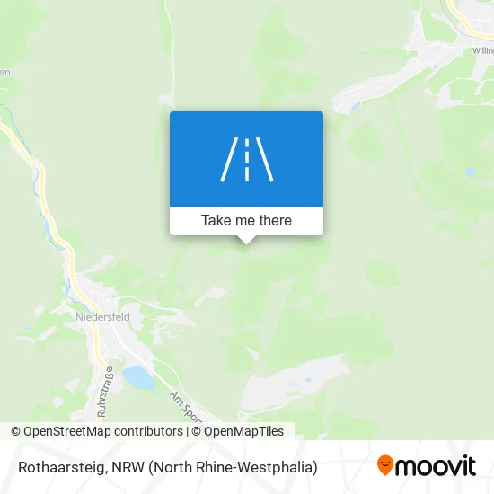 Карта Rothaarsteig