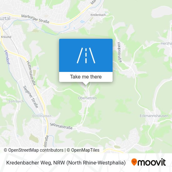 Kredenbacher Weg map